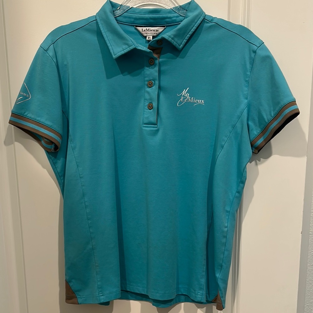 LeMieux Teal Women's Equestrian Polo Shirt, XL